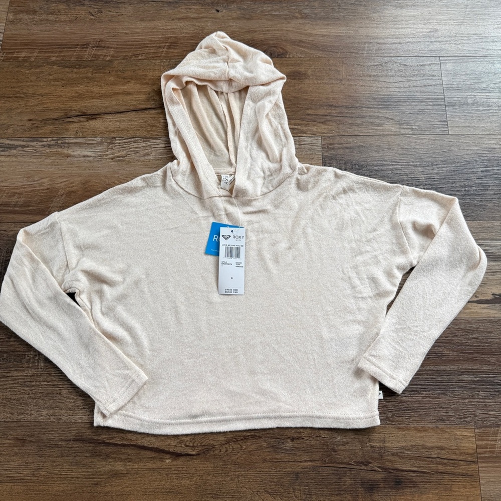 Roxy girl love me like you do Cream Hooded Sweater